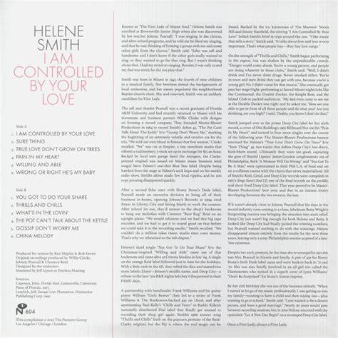 Helene SMITH - I Am Controlled By Your Love Vinyl at Juno …