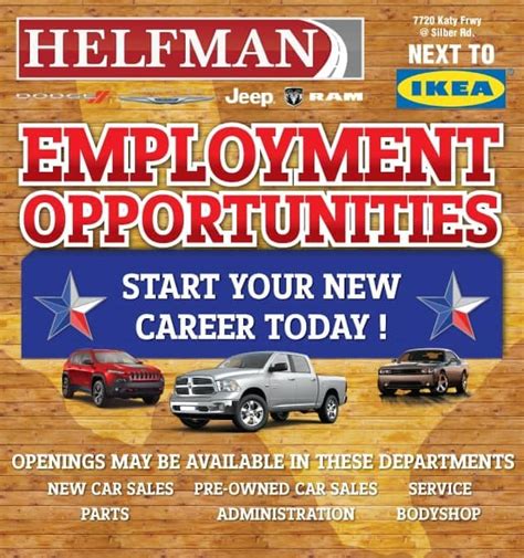 Helfman Dodge Chrysler Jeep Ram Fiat Staff Houston DCJR …