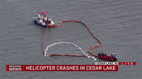 Helicopter crashed in Cedar Lake, investigation ongoing