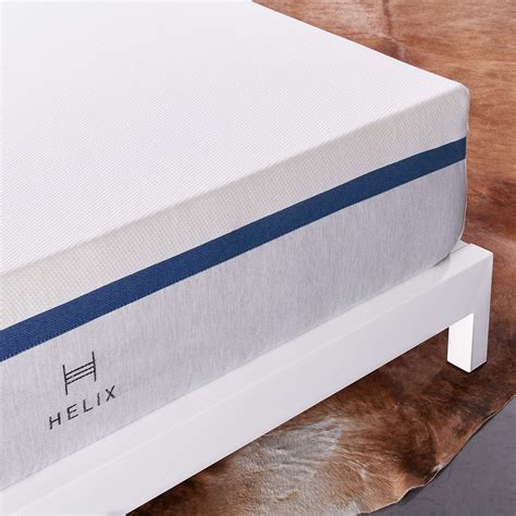 Helix midnight mattress. The Helix Midnight Luxe is similar to the standard Helix Midnight, but with added lumbar support in the 8" pocket coil layer, a tencel cover in place of the standard polyester, and an additional 1" comfort layer of 2.5lb memory foam in the form of a pillow-top. The next medium-firm mattress in the Helix line is the Helix Dusk. 