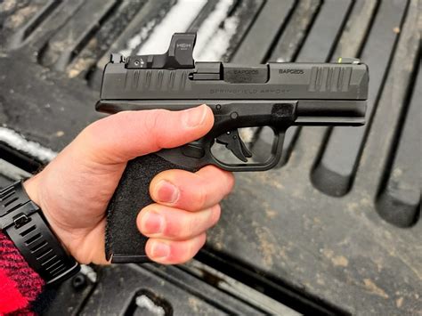 You'll want the Springfield Armory® Hellcat® RDP Micro-Compact Handgun with Hex Wasp Red Dot at your side in self-defense situations when quick targeting and rapid, accurate follow-up shots could.. 