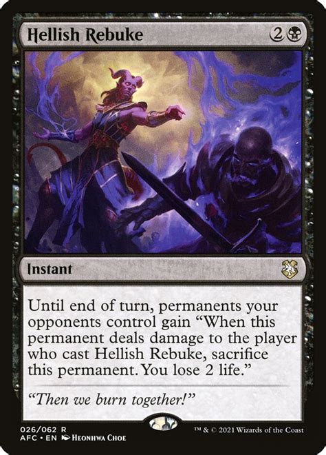 Hellish rebuke mtg.  Unkompliziert, sicher, günstig.  Hellish Rebuke.  until end of...