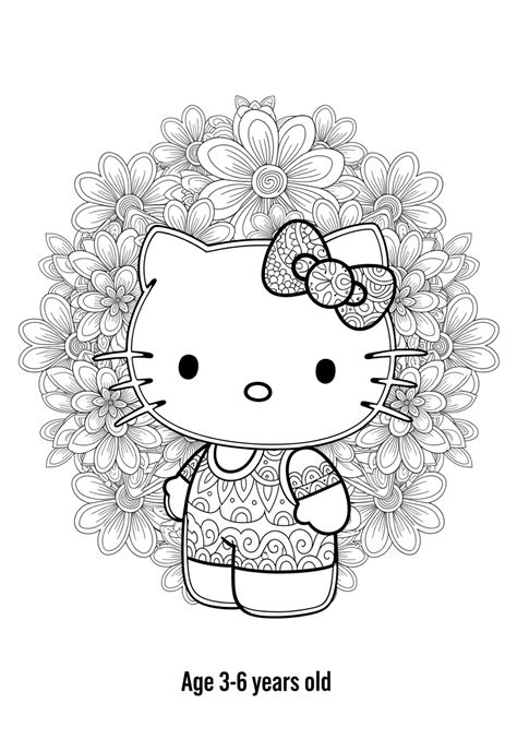 Hello Kitty Adult Coloring Book