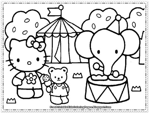 Hello Kitty Coloring Pages For Girls AMP Blogger design