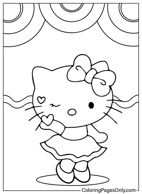 Hello Kitty Coloring Pages To Prin