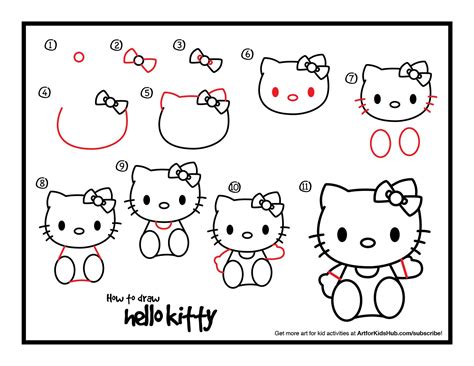 Hello Kitty Drawing Easy