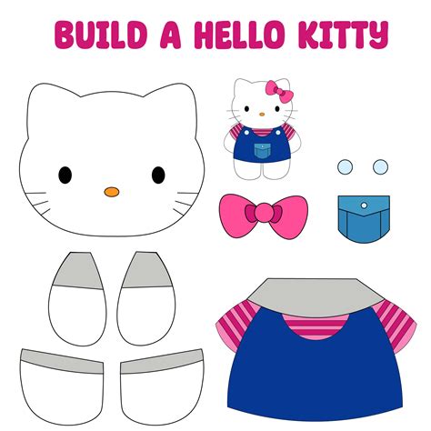 Hello Kitty Papercraft Template