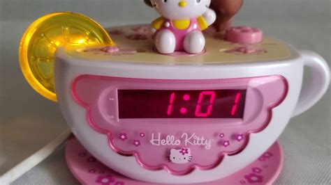 Hello Kitty Talking TeaCup Alarm Clock - YouTube