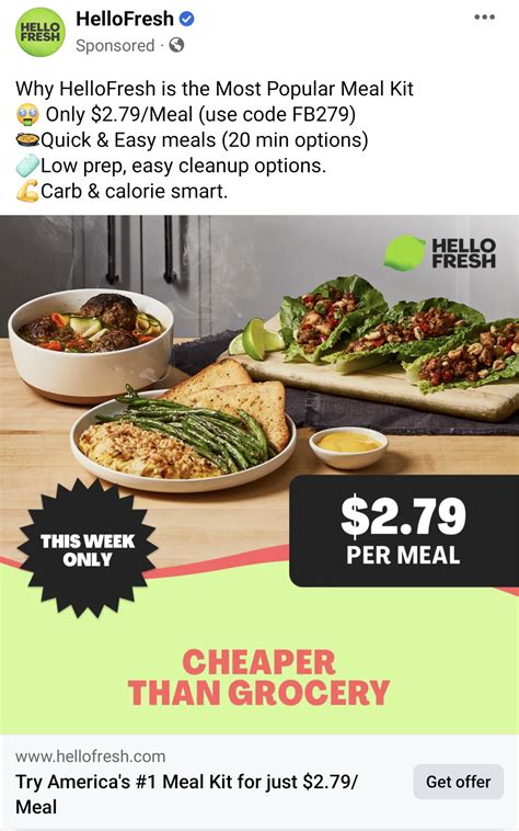 Hello fresh costs. 5 days ago · A Meat and Veggies plan for four people who want two meals per week is $8.99 per serving, and a Low Calorie plan for two people who want two meals per week is $10.99 per serving. Each order has a ... 