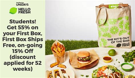 Hello fresh student discount. Hello Fresh Student Discount is an exclusive offer for students to receive a 15% discount on their meal subscription. To take advantage of this discount, students … 