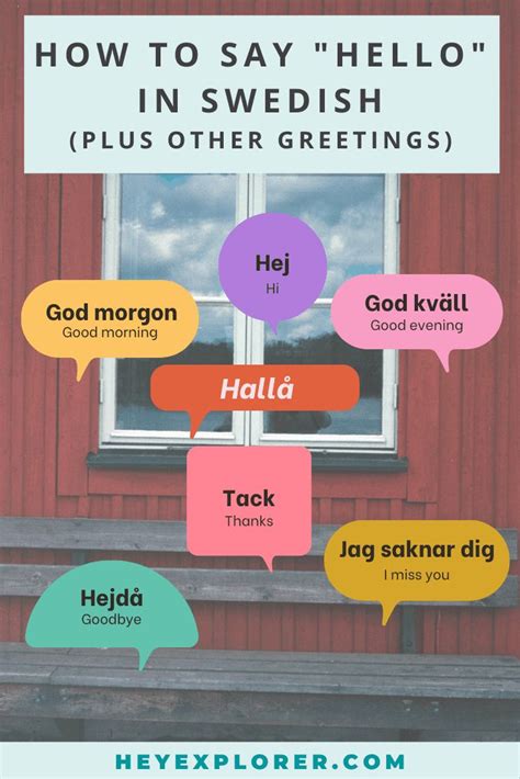 Hello in swedish language