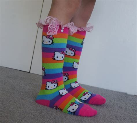 Hello kitty socks - Etsy