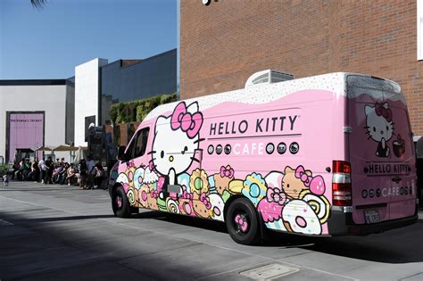 Hello kitty truck. Jan 12, 2024 · The Hello Kitty Cafe Truck first began its journey in 2014, and there are currently two trucks in circulation around the country (East and West Coast). The success of the truck led to the brick-and-mortar Hello Kitty Cafes in Irvine and Las Vegas, but the truck is the original experience bringing super cute goodies born out of the Sanrio ... 