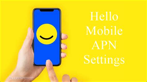 Hello mobile apn settings for iphone.  Tap Mobile Networks.  Go back to save the APN and exit to...