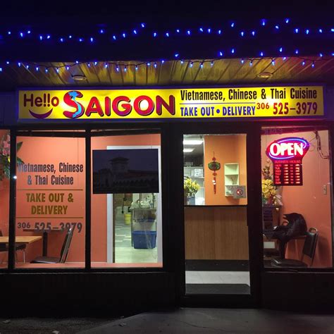 Hello saigon. Specialties: Authentic Vietnamese food. Fantastic short rib Pho, Bun Bo Hue, Banh Mi Sandwich, Spring Rolls, Salads, Grilled meat (lamb chops, Pork chops), Family Style dishes and more. Great draft beer, sake and organic wine selections. Superb nice service! Established in 2017. 