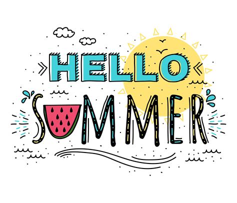 Hello summer clipart. In London, summer sales start in the month of June and last till the end of July. Many of the leading fashion stores throughout London offer huge discounts during summer sales. The... 
