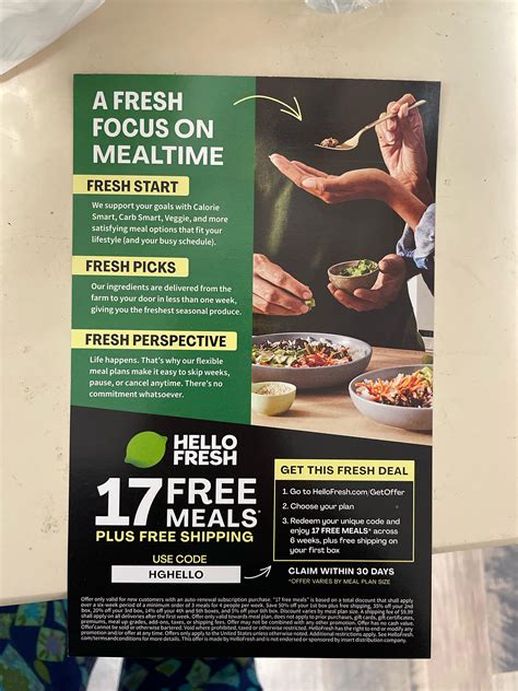Hellofresh 17 free meals. Meal planning made easy with our app. Choose your menu in a few taps. Meal planning and cooking guidance. Flexible account for easy subscription management in the app. Alter your delivery day and time on the go. 