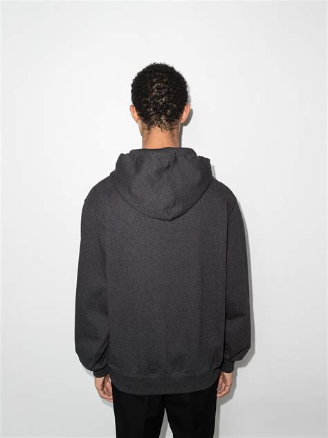 Helmut Lang Box-logo Cotton Hoodie - Farfetch