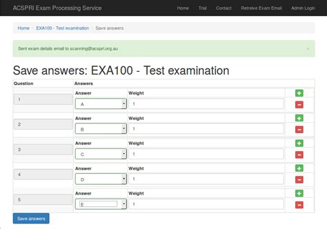Help ACSPRI Exam Processing Service