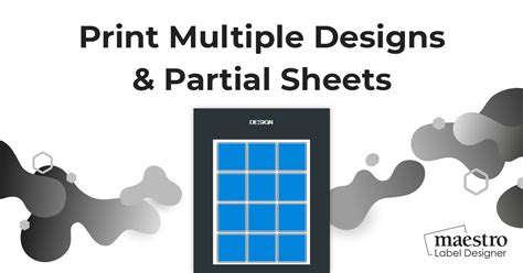 Help Center Maestro Label Designer How to Print Multiple Designs