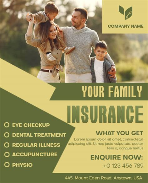 Help Secure Families with these 12+ Insurance Flyer Designs Design