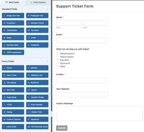 Help Ticket Form Practice Fusion