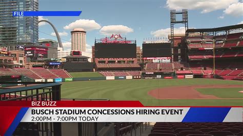 Help wanted as Busch Stadium hosts concessions hiring event