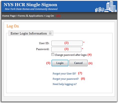 Helpful tips for logging in