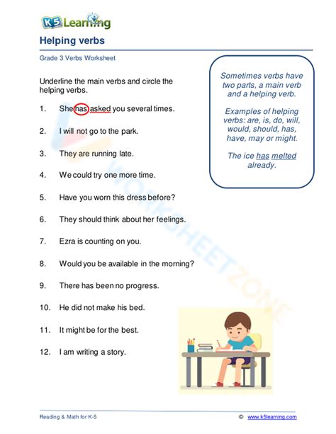 Helping Verbs Worksheets Worksheets Library