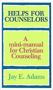 Helps for counselors a mini manual for christian counseling. - Manuale di soluzioni per chimica organica vollhardt.