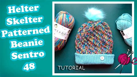 Helter Skelter Patterned Beanie Tutorial Sentro 48 Create this on