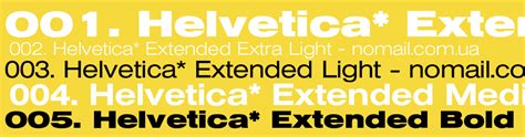 HelveticaNeue-Extended 001.000 Fonts Free Download