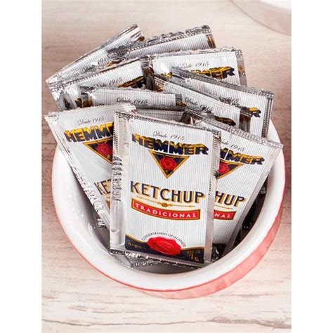 Hemmer Alimentos Ketchup Tradicional em Sachê - 7g