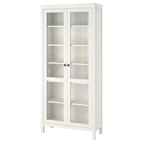 Combine with other products in the HEMNES series. HEMNES Storage combination w doors/drawers, white stain/clear glass, 74x771/2" Sustainable beauty from sustainably-sourced solid pine, a natural and renewable material that …. 