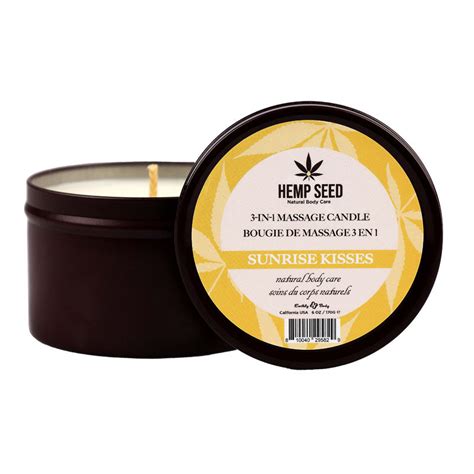 Hemp Seed 3-In-1 Massage Candle - Dreamsicle (Tangerine