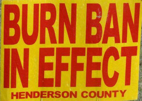 EMERGENCY ALERT Henderson County Burn Ban Read On... Create 