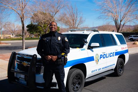 Henderson police. Henderson Police Department. Attn: Communications Administrator. 223 Lead St. Henderson, NV 89015. If you have any questions or comments about the Communications Center, you can contact Miranda Ramos, Communications Administrator, by e-mail at PDCommAdmin@cityofhenderson.com. 