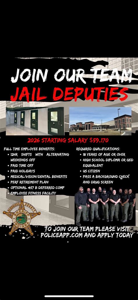 Hendricks county jail deputy.  -12 Hour Shifts - Alternating Weekends Off - I...