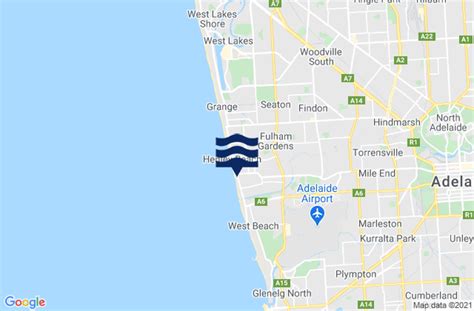 Henley Beach South - Tide Table Chart