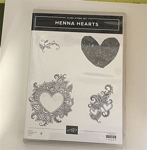 Henna Hearts Stamp Set Retired Stampin' UP! eBay