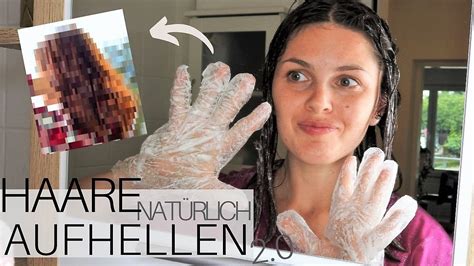 Henna gefärbte Haare aufhellen mit Vitamin C - YouTube