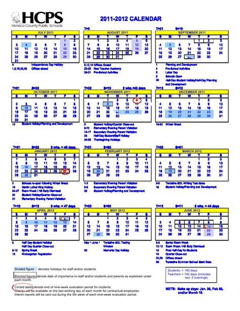 Henrico County Calendar