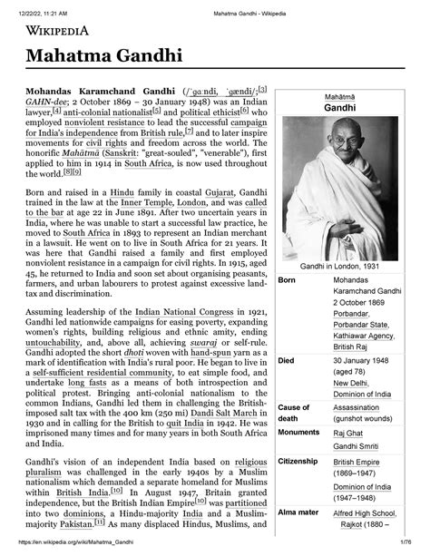 Henrisoul biography of mahatma