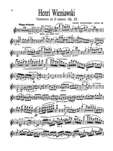 Henryk Wieniawski Violin Concerto No. 2 Background and History