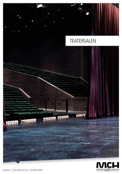 Hent brochure om Teatersalen - MCH - yumpu.com