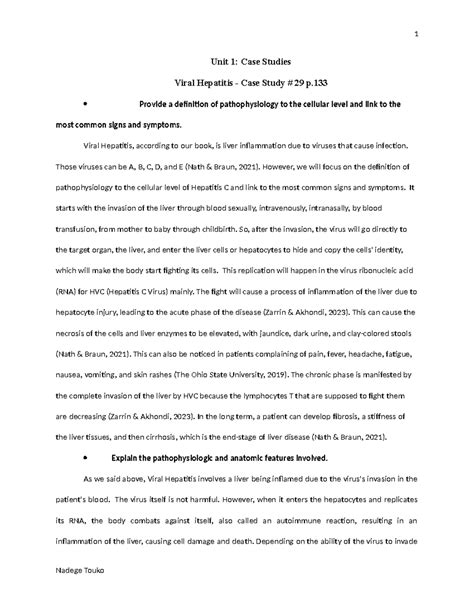 Hepatitis case study.  Case 1 &ndash; Extensive Treatment Experience 44 yo man with longst...