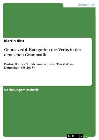 Herausbildung der grammatischen kategorie des genus verbi im deutschen. - Environmental science 2013 response question guidelines.