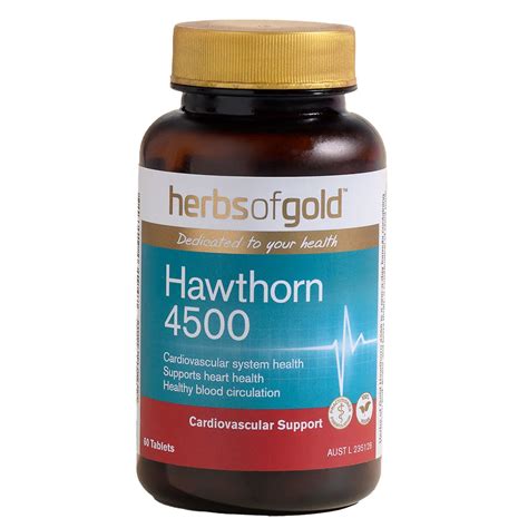 Herbs of Gold Hawthorn 4500 60 Tablets - superpharmacy.com.au