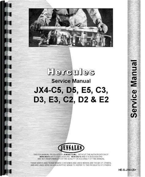 Hercules engines engine service manual he s jx4 c5. - Manual de servicio de la excavadora cat 315bl.