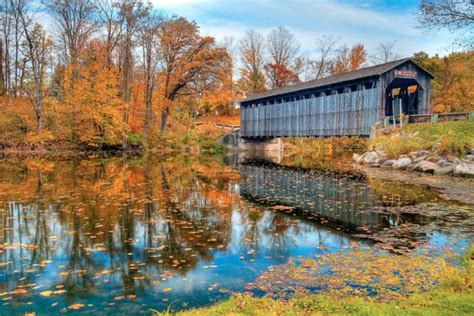 Here Are 9 Covered Bridges In Michigan That Are Magic In The Fall